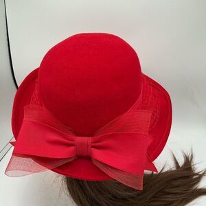 Deborah New York Classic Vintage Red Hat